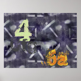 Abstracte industriële kunst poster