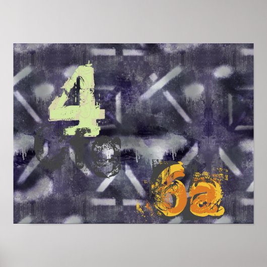 Abstracte industriële kunst poster (Voorkant)