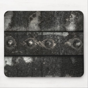 Abstracte industriële noten en bouten B&W Muismat