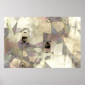 Abstracte industriële  telefoonaansluiting Afdrukk Poster (Voorkant)