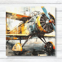 Abstracte industriële tweedekker canvas