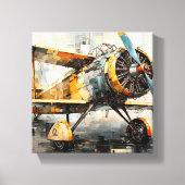 Abstracte industriële tweedekker canvas afdruk (Voorkant)