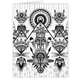 Abstracte inheemse Indische stam