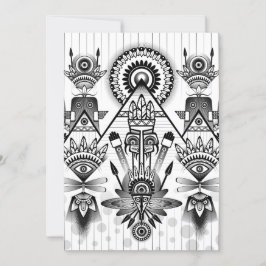 Abstracte inheemse Indische stam