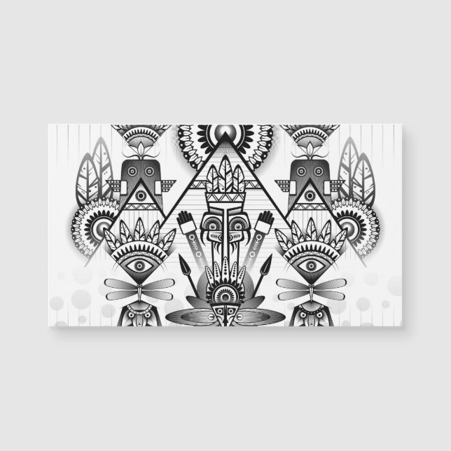 Abstracte inheemse Indische stam (Voorkant)