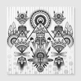 Abstracte inheemse Indische stam