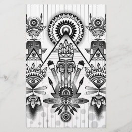 Abstracte inheemse Indische stam