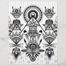 Abstracte inheemse Indische stam