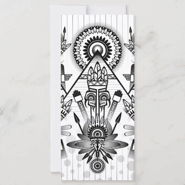 Abstracte inheemse Indische stam (Voorkant)