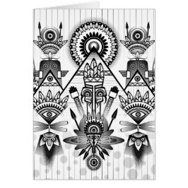 Abstracte inheemse Indische stam