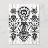 Abstracte inheemse Indische stam Briefkaart (Voorkant)