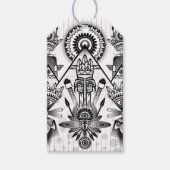 Abstracte inheemse Indische stam Cadeaulabel (Voorkant)