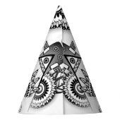 Abstracte inheemse Indische stam Feesthoedjes (Achterkant)