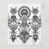 Abstracte inheemse Indische stam Flyer (Voorkant)