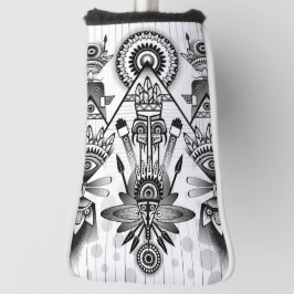 Abstracte inheemse Indische stam Golfheadcover