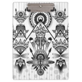 Abstracte inheemse Indische stam Klembord (Voorkant)