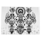 Abstracte inheemse Indische stam Large Cadeautasje (Achterkant)