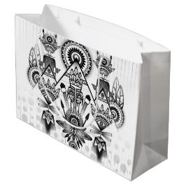 Abstracte inheemse Indische stam Large Cadeautasje