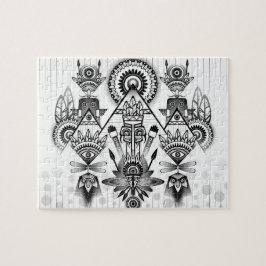Abstracte inheemse Indische stam Legpuzzel