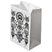 Abstracte inheemse Indische stam Medium Cadeauzakje (Achterkant Gekanteld)