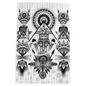 Abstracte inheemse Indische stam Medium Cadeauzakje (Achterkant)