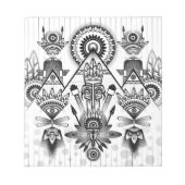 Abstracte inheemse Indische stam Notitieblok (Voorkant)