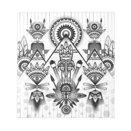 Abstracte inheemse Indische stam Notitieblok