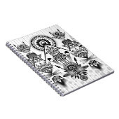 Abstracte inheemse Indische stam Notitieboek (Rechterzijde)