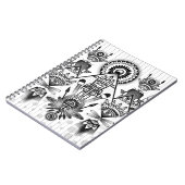 Abstracte inheemse Indische stam Notitieboek (Linkerzijde)