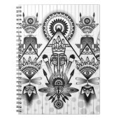 Abstracte inheemse Indische stam Notitieboek (Voorkant)
