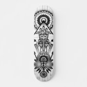 Abstracte inheemse Indische stam Persoonlijk Skateboard (Voorkant)