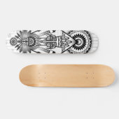 Abstracte inheemse Indische stam Skateboard (Horizontaal)
