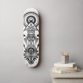 Abstracte inheemse Indische stam Skateboard