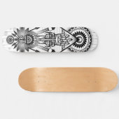 Abstracte inheemse Indische stam Skateboard (Horizontaal)