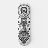 Abstracte inheemse Indische stam Skateboard (Voorkant)
