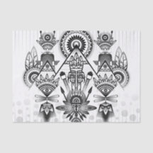 Abstracte inheemse Indische stam