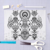 Abstracte inheemse Indische stam Tissuepapier (Craft)