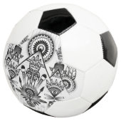 Abstracte inheemse Indische stam Voetbal (Drie kwart)