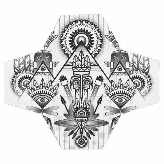 Abstracte inheemse Indische stam Voetbal (Enkel)