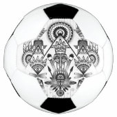 Abstracte inheemse Indische stam Voetbal (Voorkant)