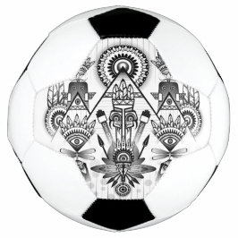 Abstracte inheemse Indische stam Voetbal