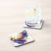 Abstracte inkt bier onderzetter (Rechterzijde)