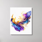 Abstracte inkt canvas afdruk (Voorkant)