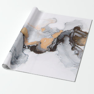 Abstracte inkt en acrylachtergrond. Trend 2018. L Cadeaupapier