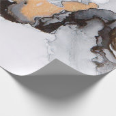 Abstracte inkt en acrylachtergrond. Trend 2018. L Cadeaupapier (Hoek)