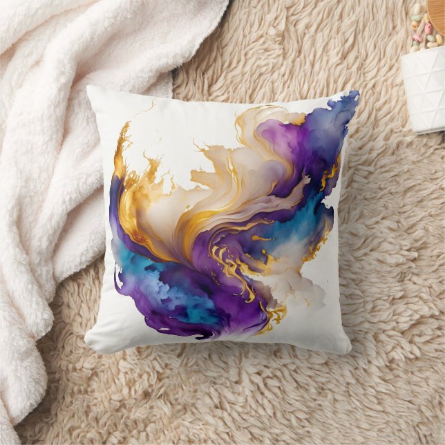 Abstracte inkt kussen (Deken)