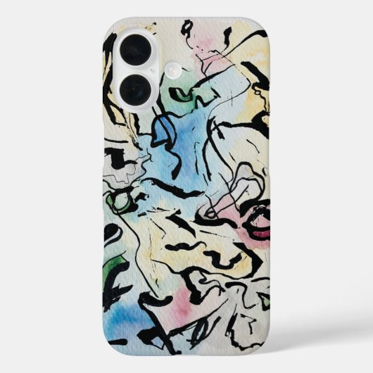 Abstracte inktkunst Case-Mate iPhone case (Achterkant)