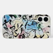 Abstracte inktkunst Case-Mate iPhone case (Achterkant (horizontaal))