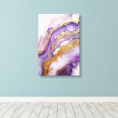 Abstracte inktkunst moderne woonkamer canvas afdruk (Insitu (Houten vloer))