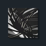 Abstracte inktlinten voor zwart-wit | Schaduwen en Canvas Afdruk<br><div class="desc">Stijlvol, modern zwart-wit ontwerp met abstracte linten in schaduwen en licht. U kunt aanpassen door de achtergrondkleur en/of lijnkleur te veranderen. Selecteer 'aanpassen' en navigeer naar de sectie van lagen om het afbeelding of de te uitzichten en verander de achtergrondkleur of de kleur van de lijnrand om uw ontwerp aan...</div>